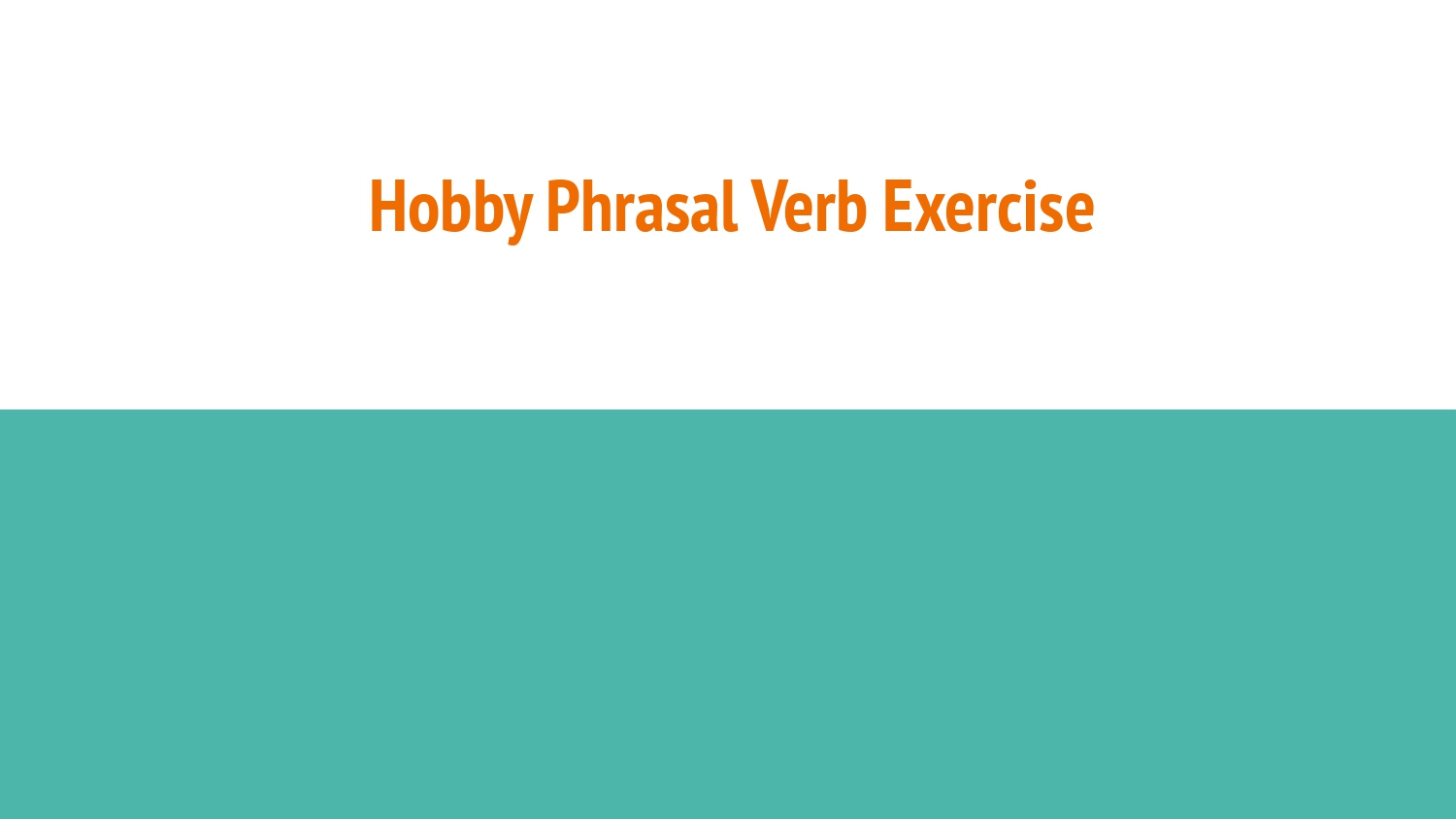 Common phrasal verbs - image 7 - student project