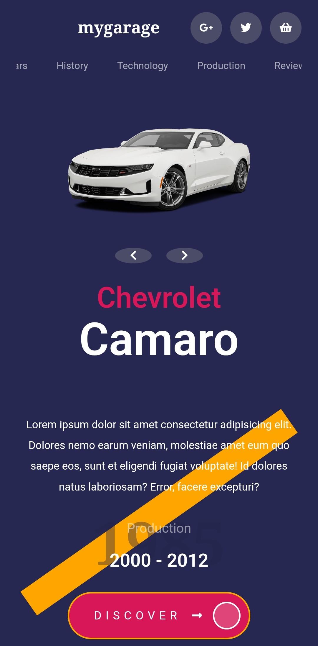 Garage website - image 1 - student project