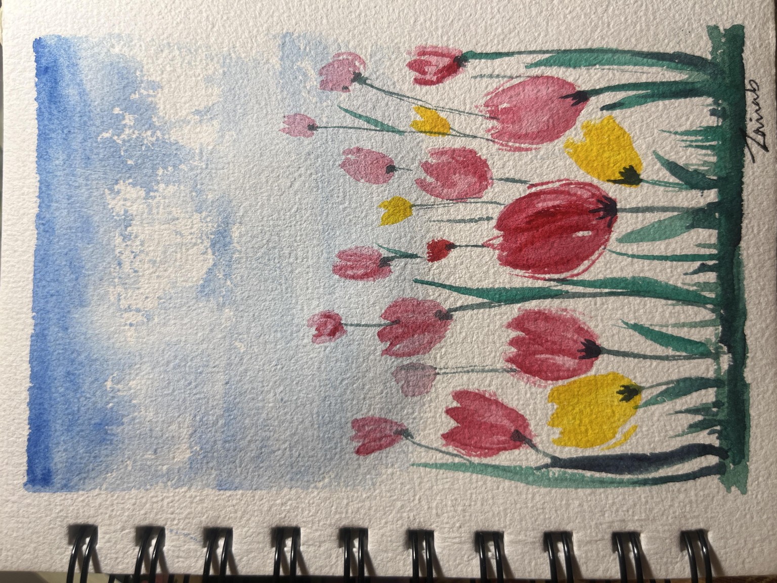 Nature watercolour - image 2 - student project