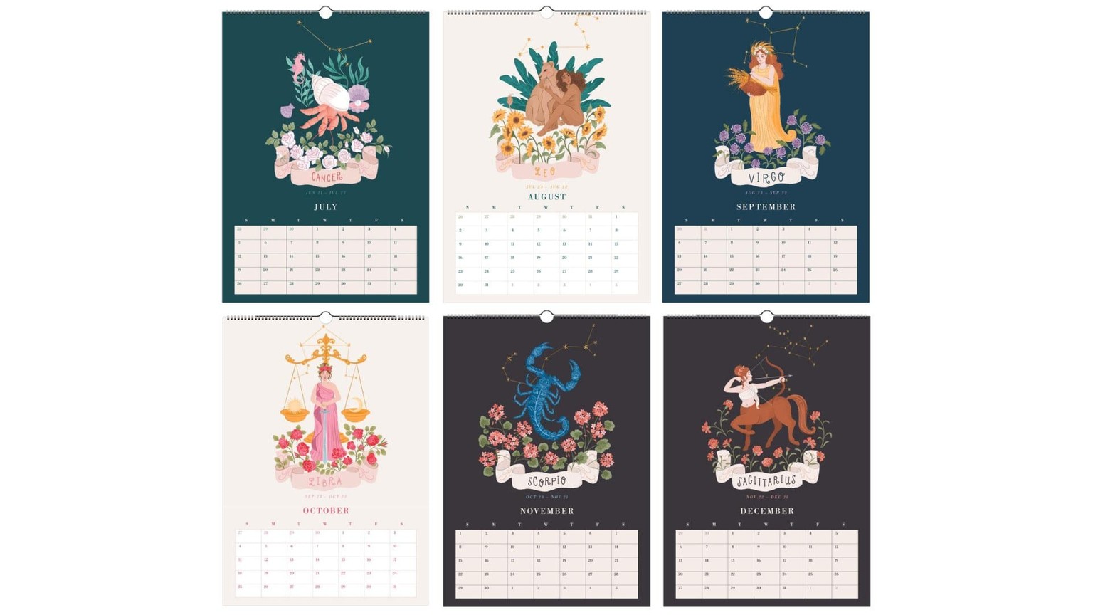 Signs of the Zodiac Wall Calendar - image 3 - student project