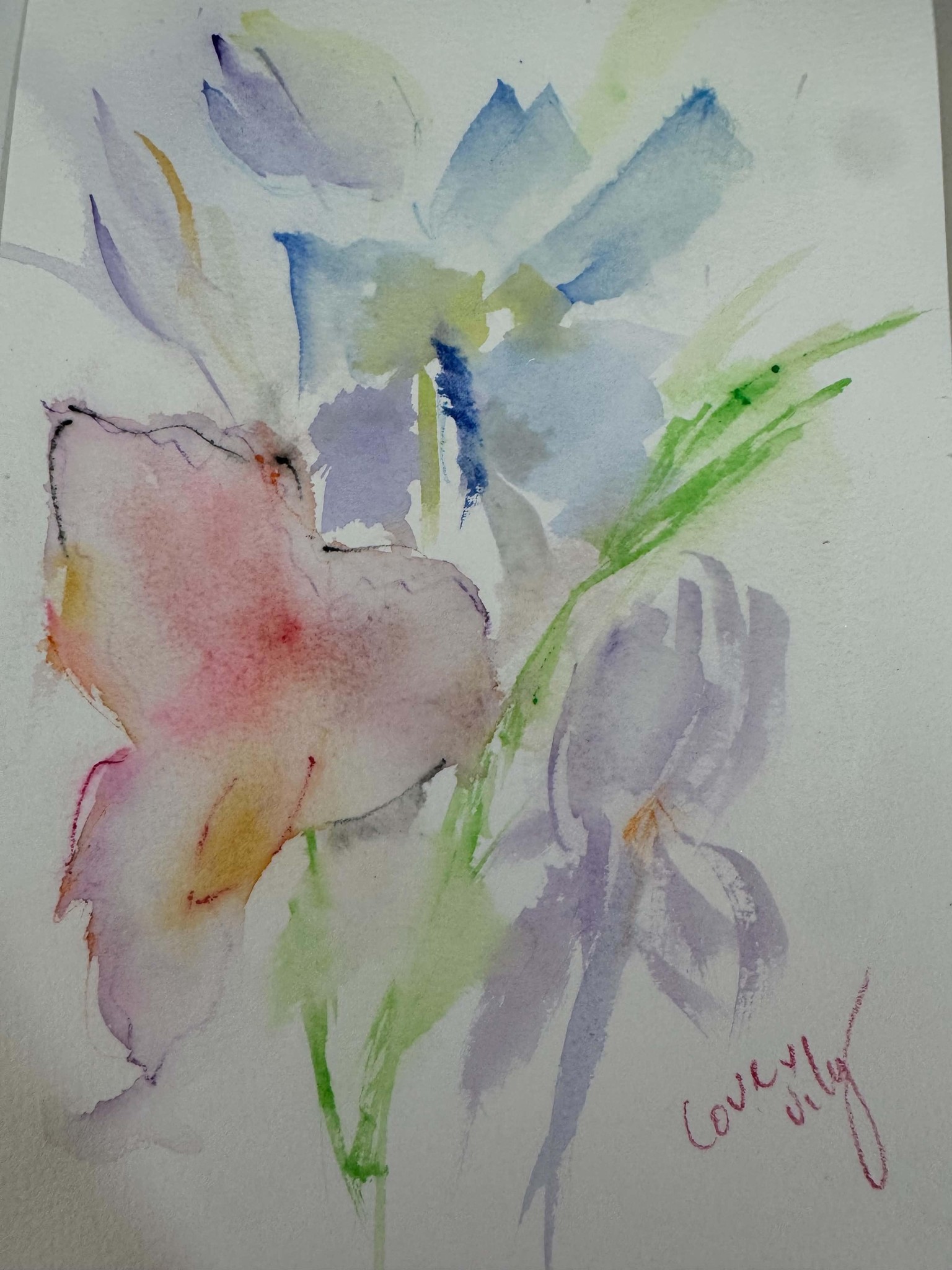 Free Watercolor Florals - image 2 - student project