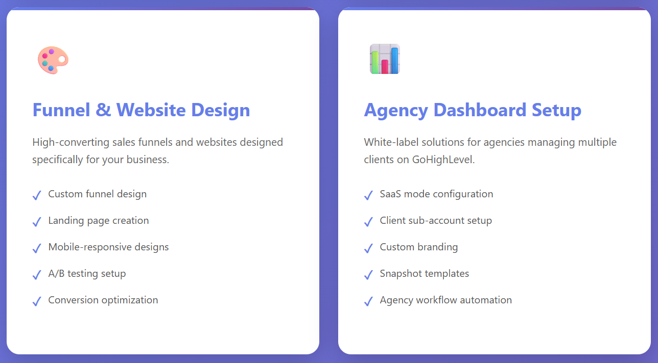 GoHighLevel Service Page - image 2 - student project