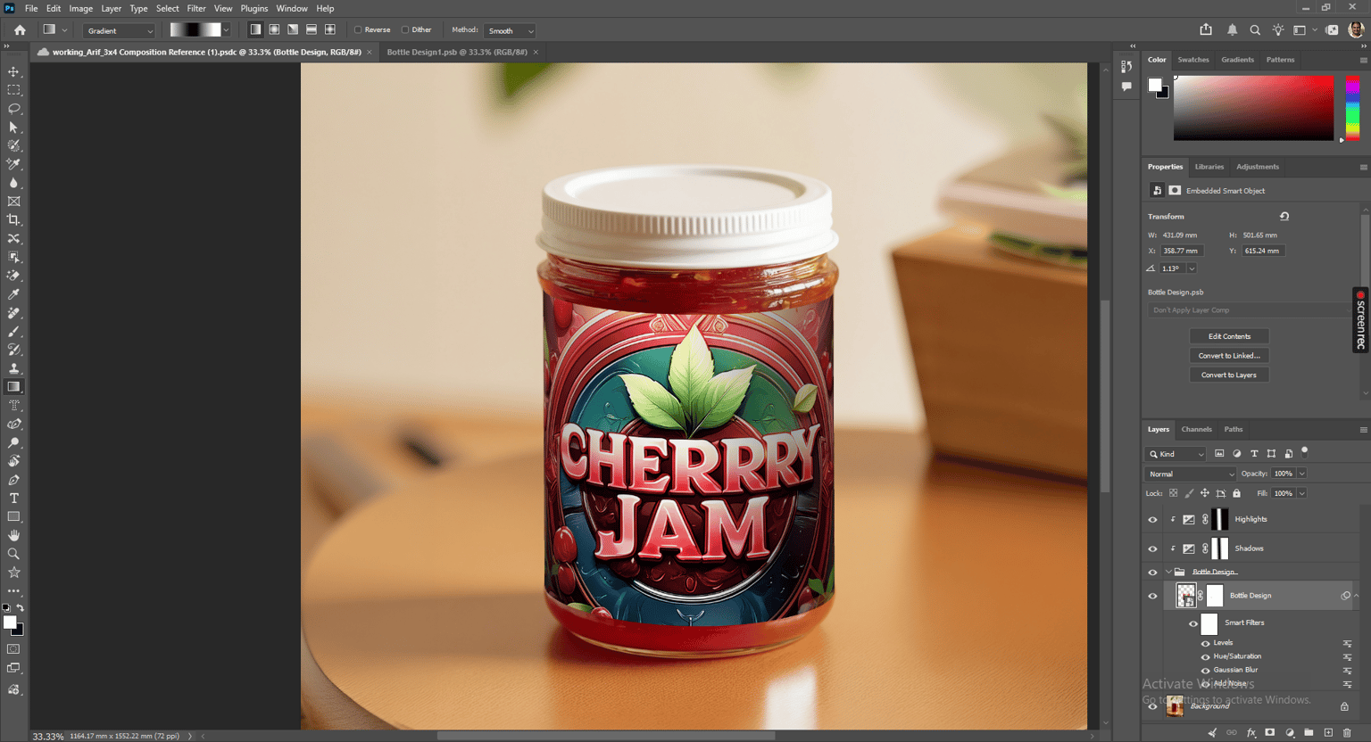 Cherry Jam Mockup - image 2 - student project