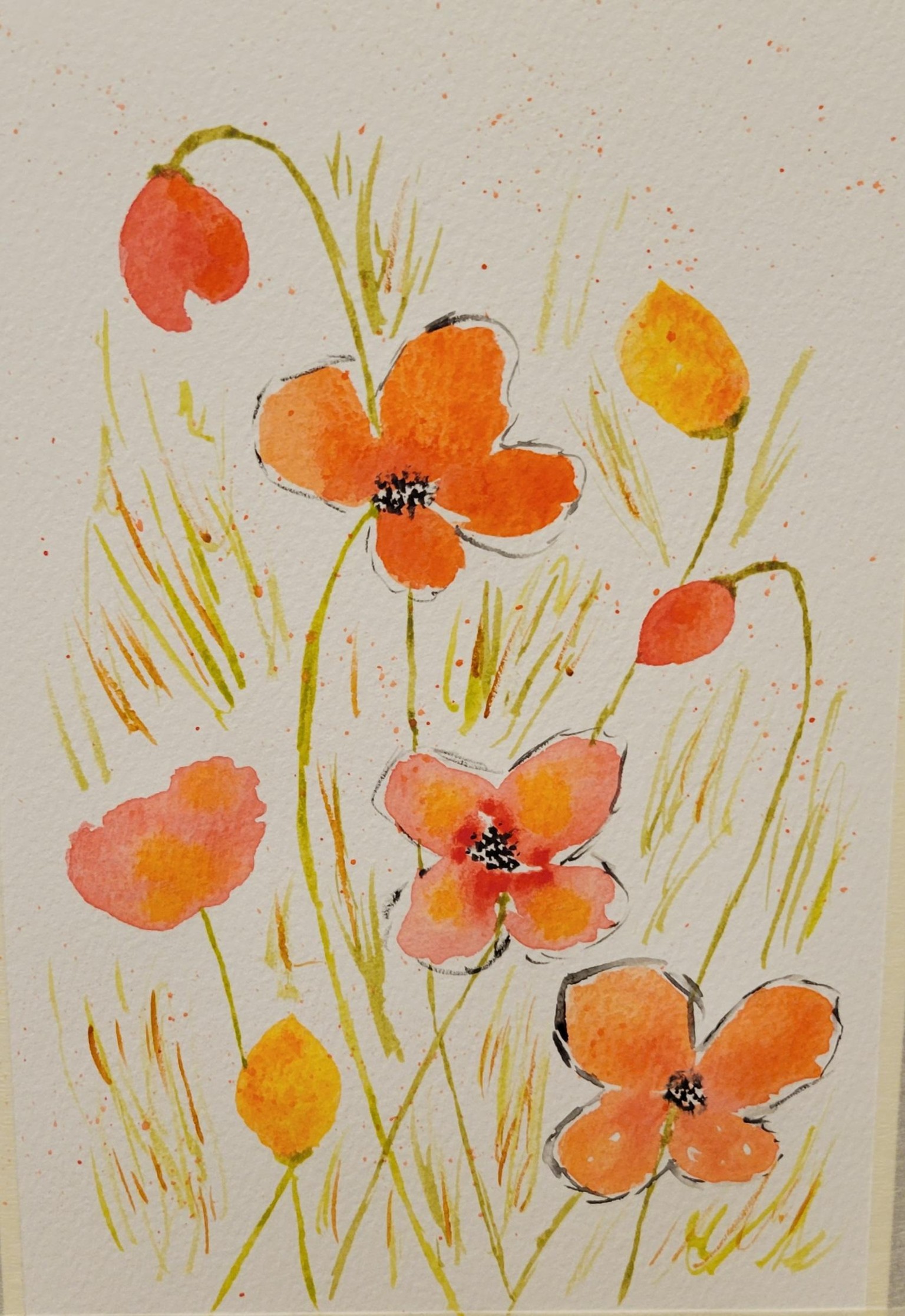 Whimsical Poppies - image 1 - student project