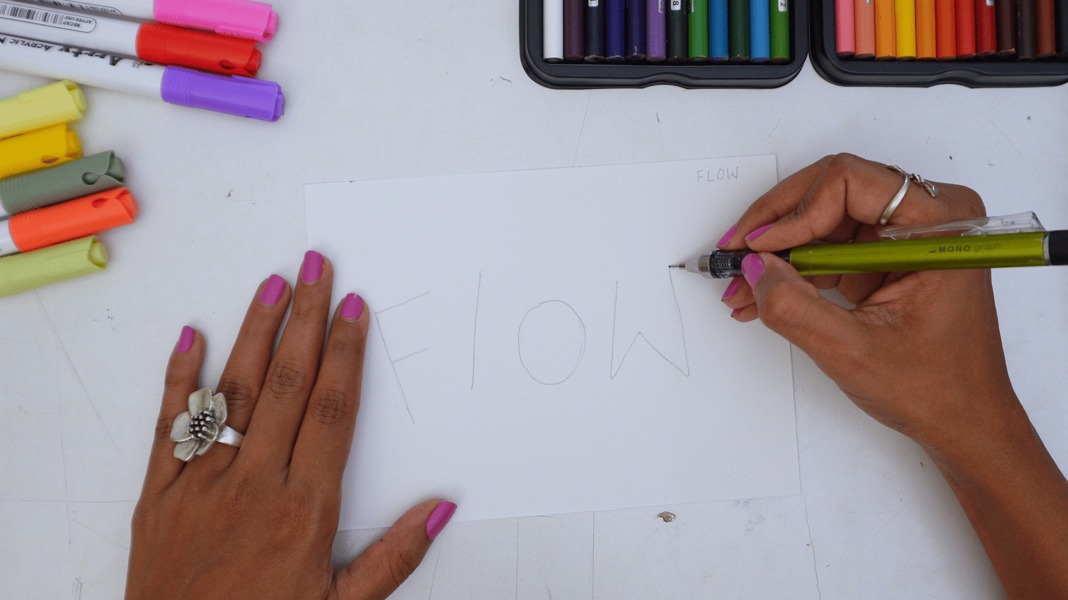 Unwinding with Words: Chill Lettering Practice - image 1 - student project