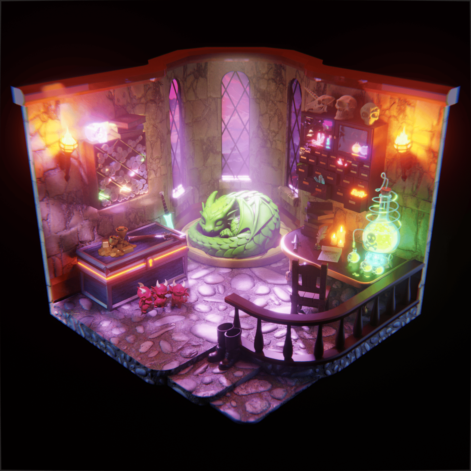 Wizard's Room Class Project - M. Planas - image 1 - student project