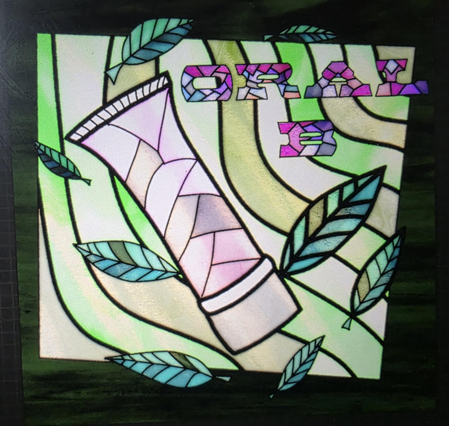 My stained Glass Lettering - image 1 - student project