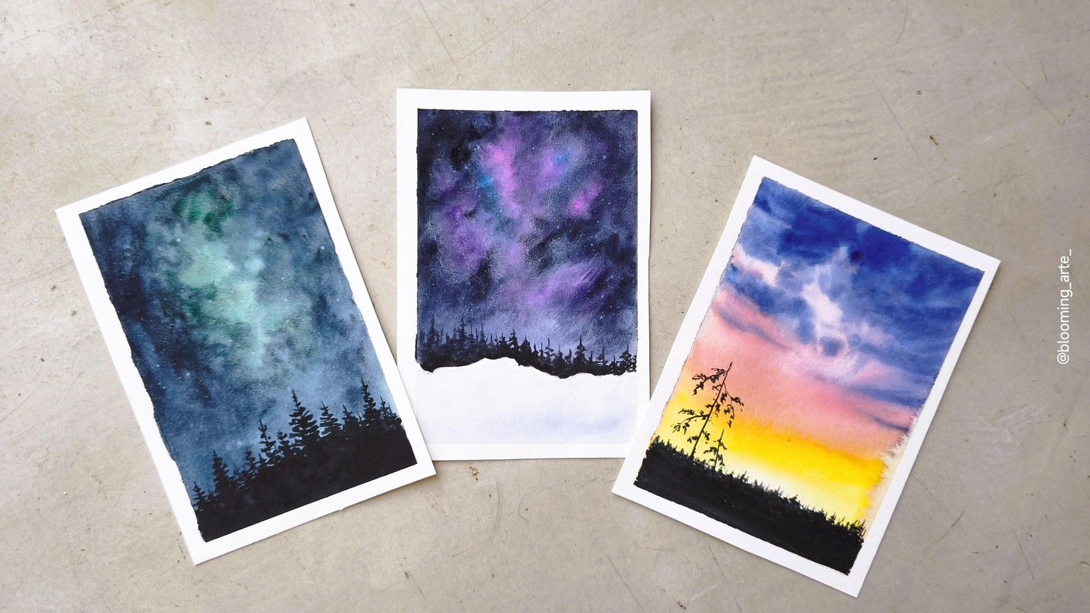 Stop Overworking — Minimalistic Landscapes - image 1 - student project