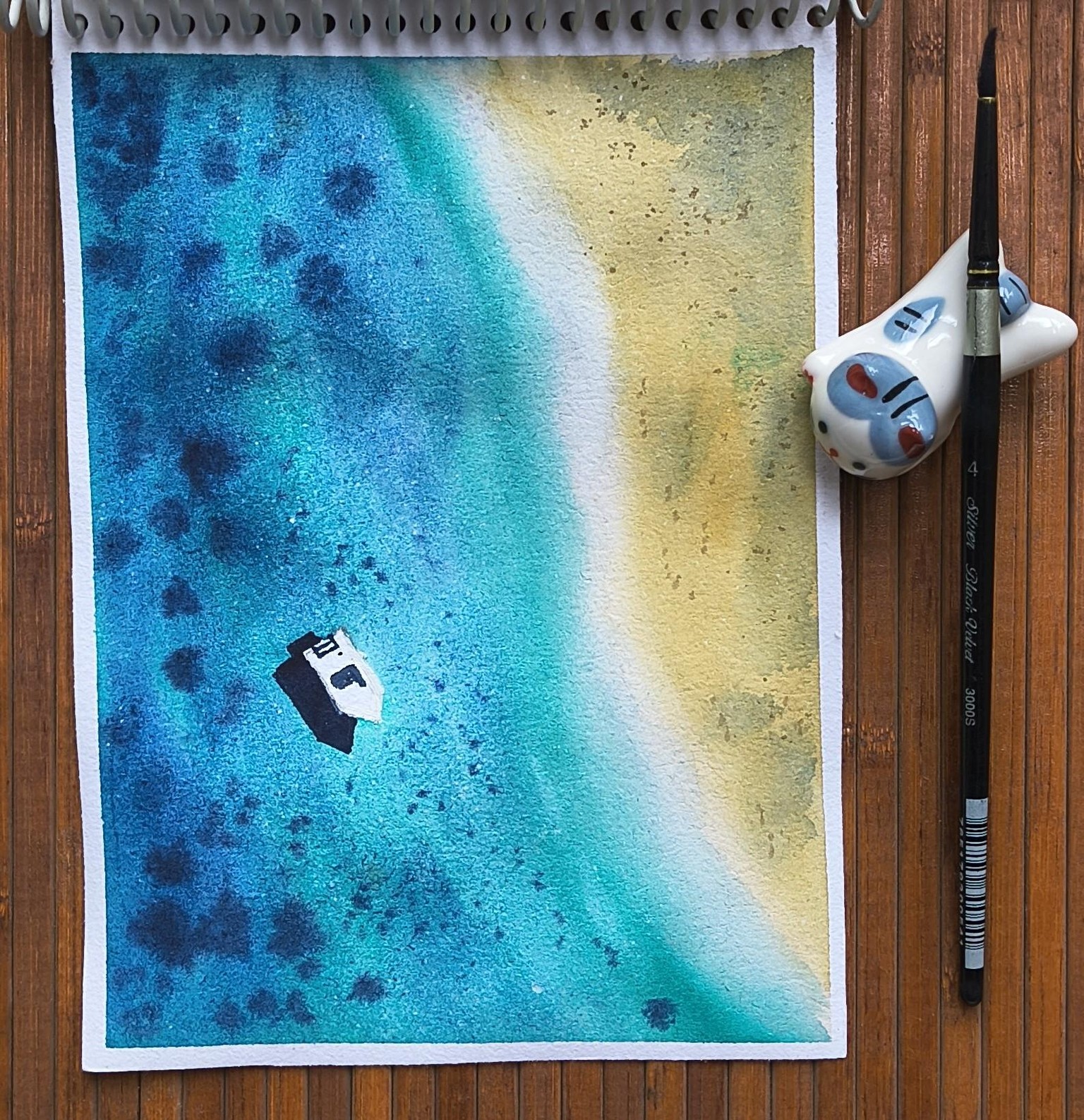Watercolour landscapes - image 3 - student project