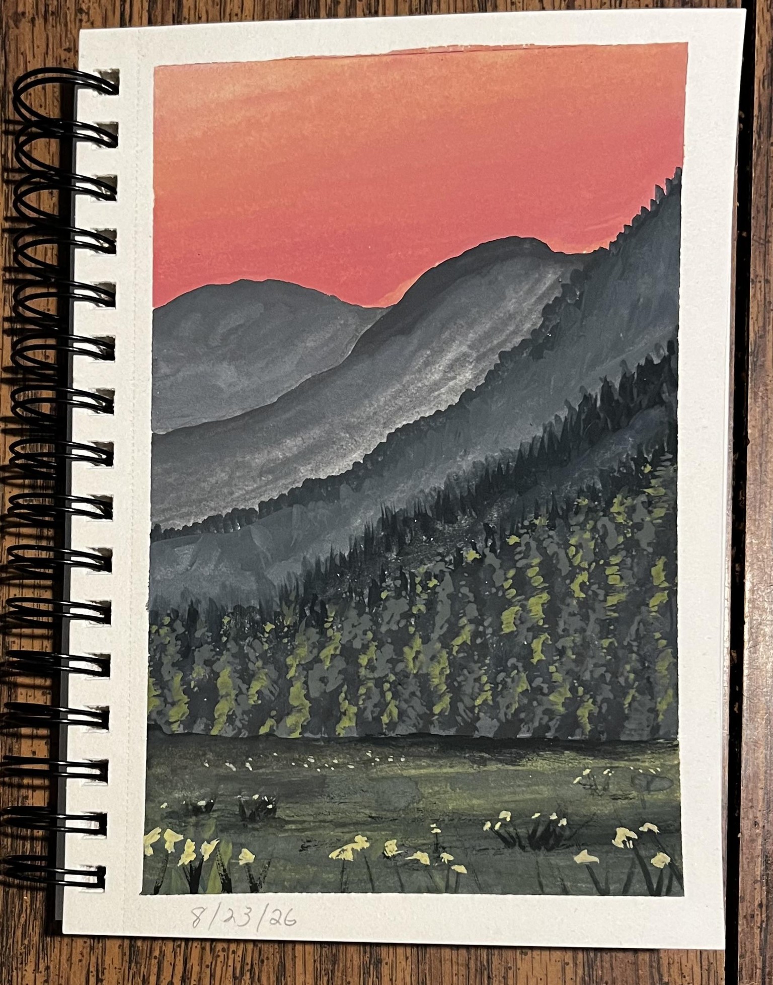 Gouache landscapes - image 10 - student project