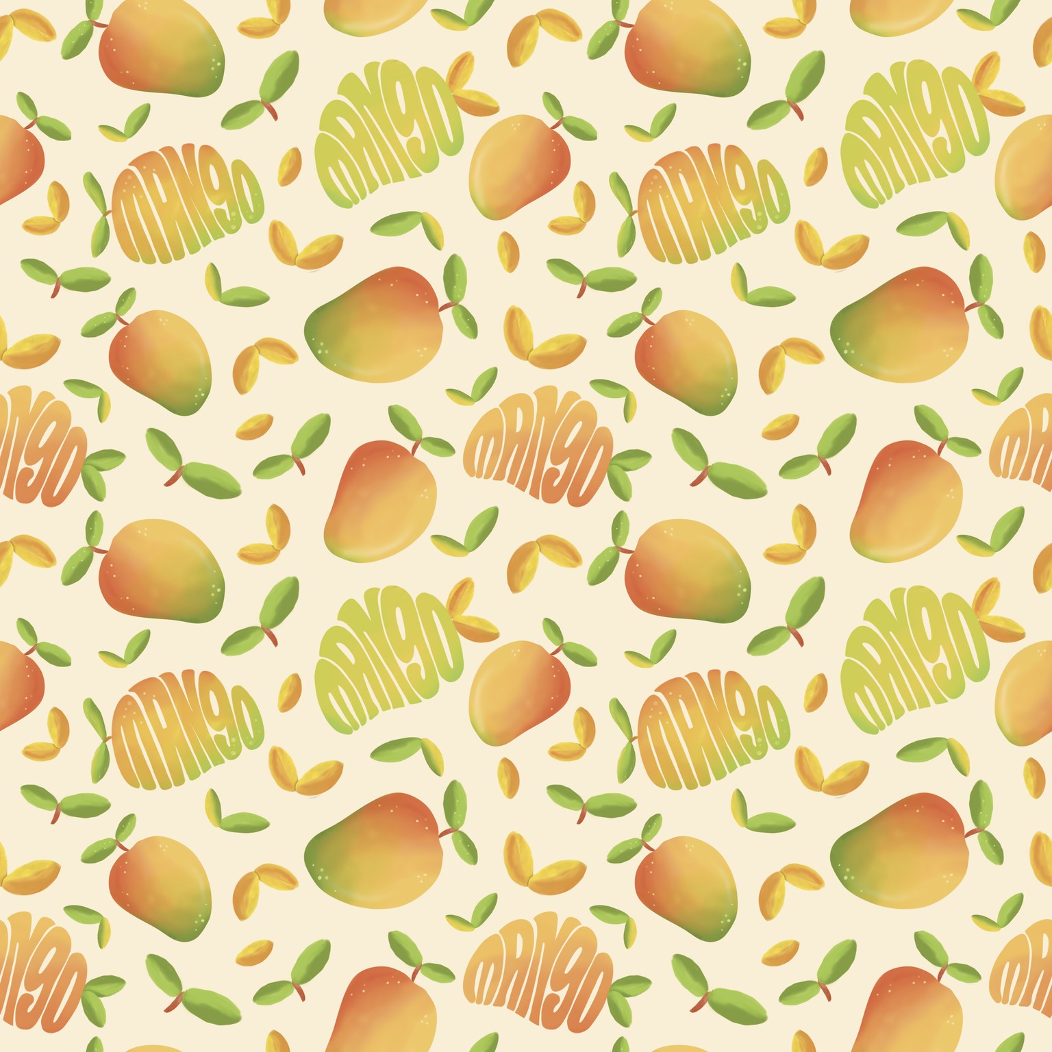 Mango Vibes Pattern by Mimi - image 6 - student project