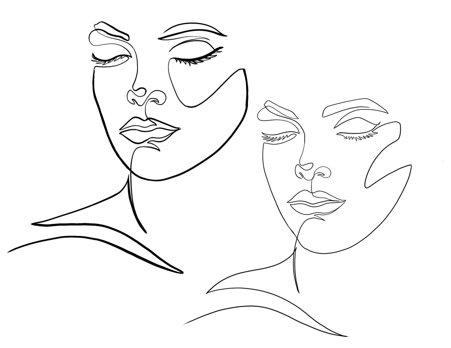 Line art and portrait project - image 2 - student project