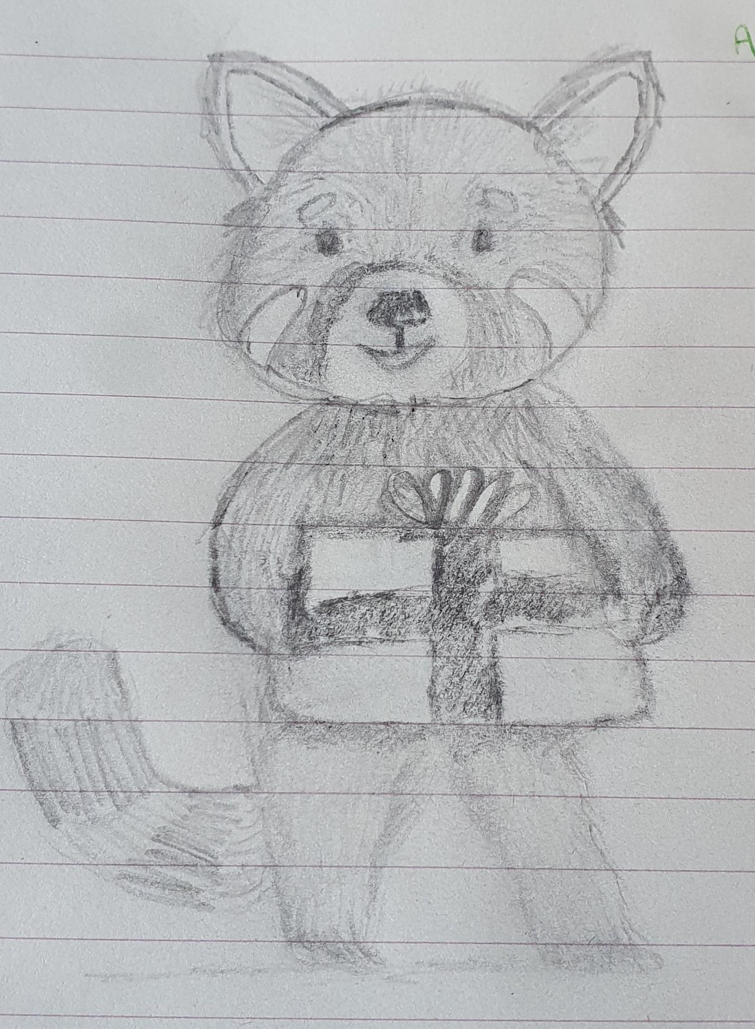 Red Panda with a present - image 1 - student project