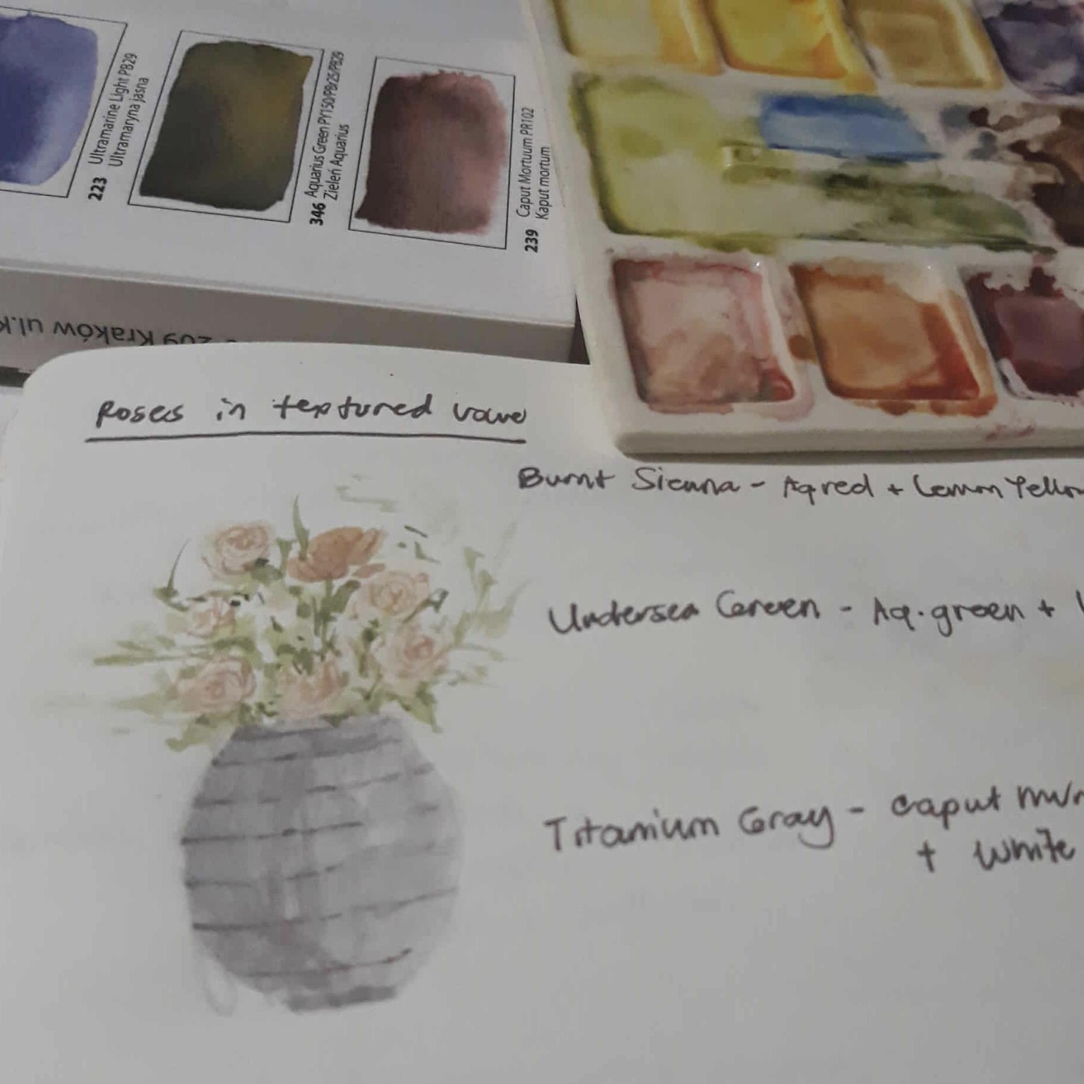 Study: Mini Flowers in Watercolor - image 2 - student project