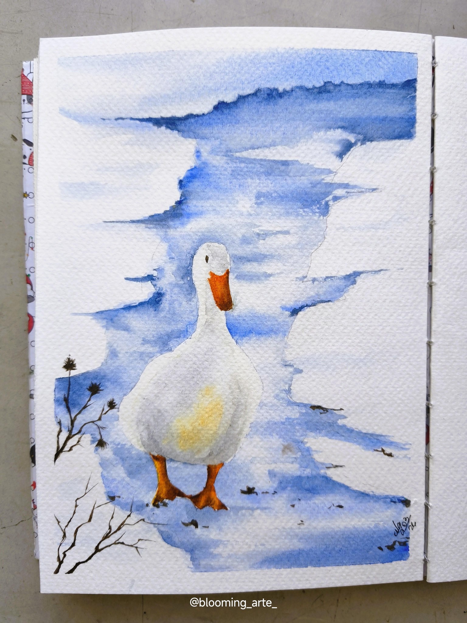 Watercolor winter - image 1 - student project