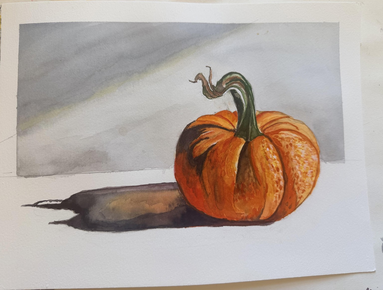 My watercolor Pumpkin - image 1 - student project