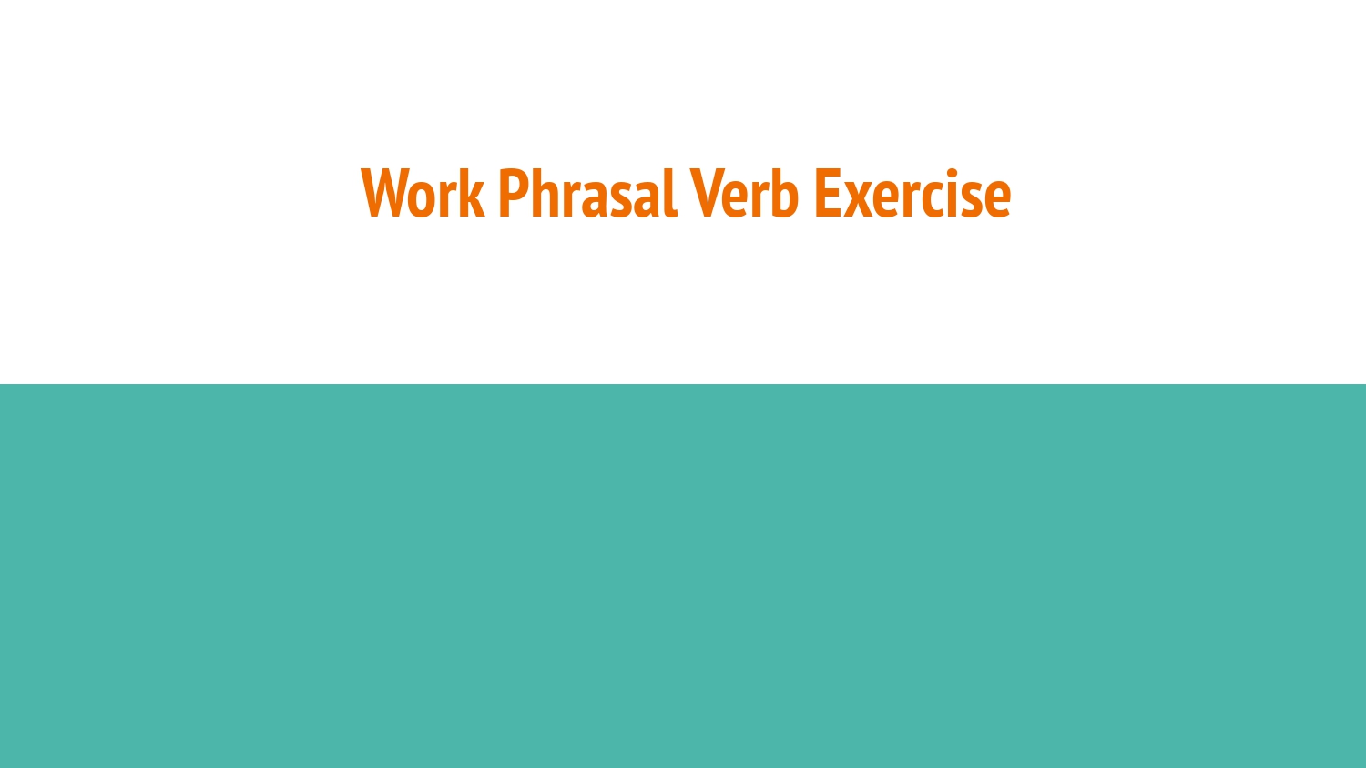 Common phrasal verbs - image 11 - student project