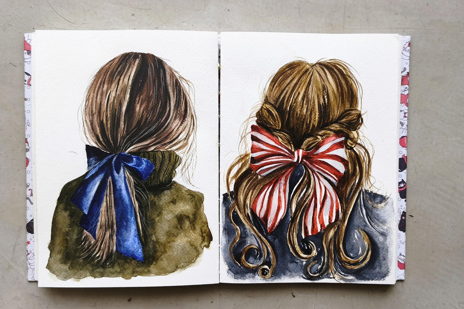 Watercolor Fashion Illustration: Paint Bow - image 1 - student project