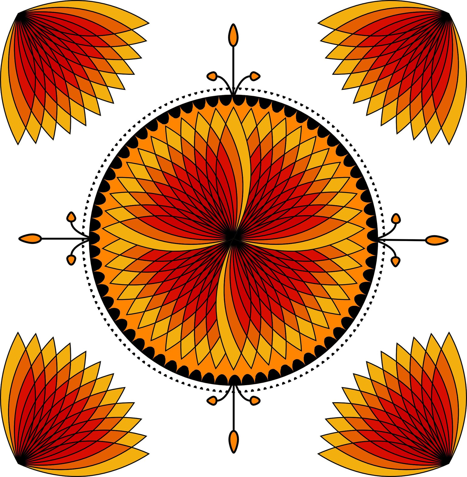 Mandala flower - image 2 - student project