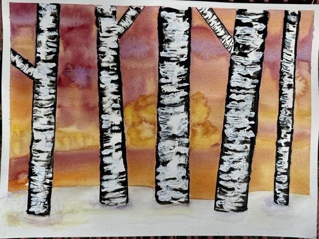 White Birch Trees - image 2 - student project