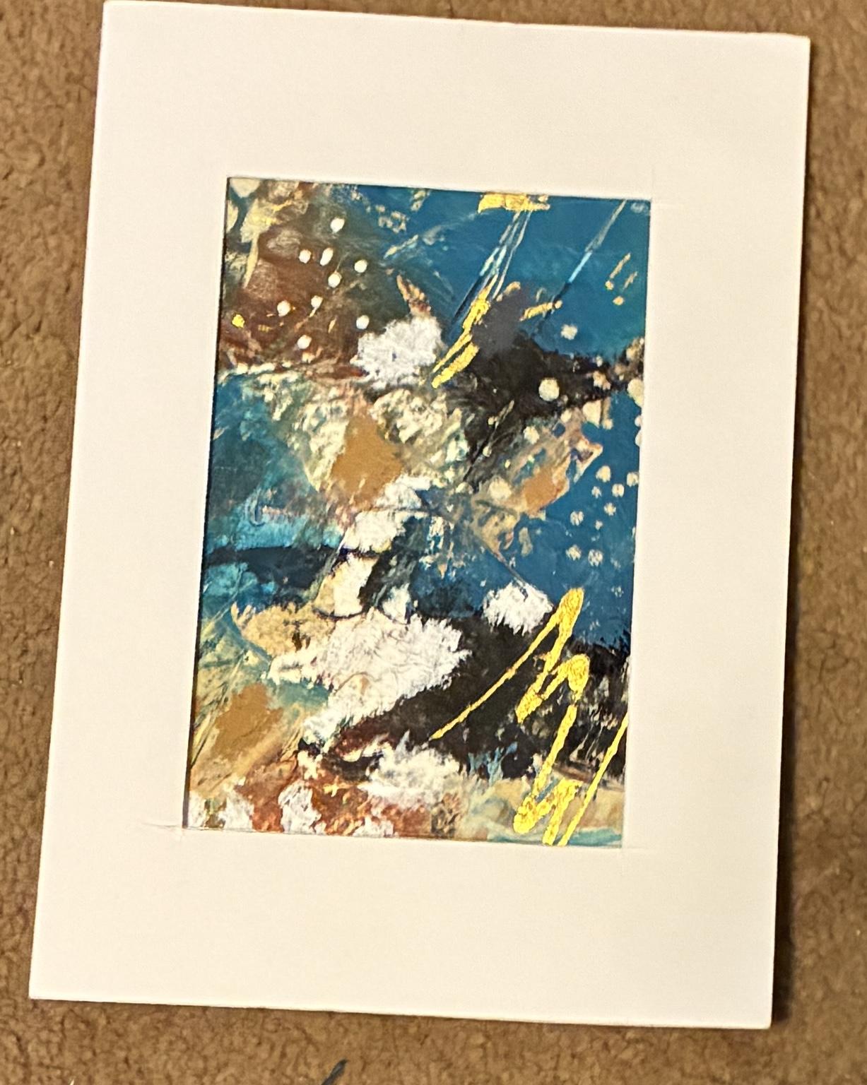 Abstract Painting with collage - image 1 - student project