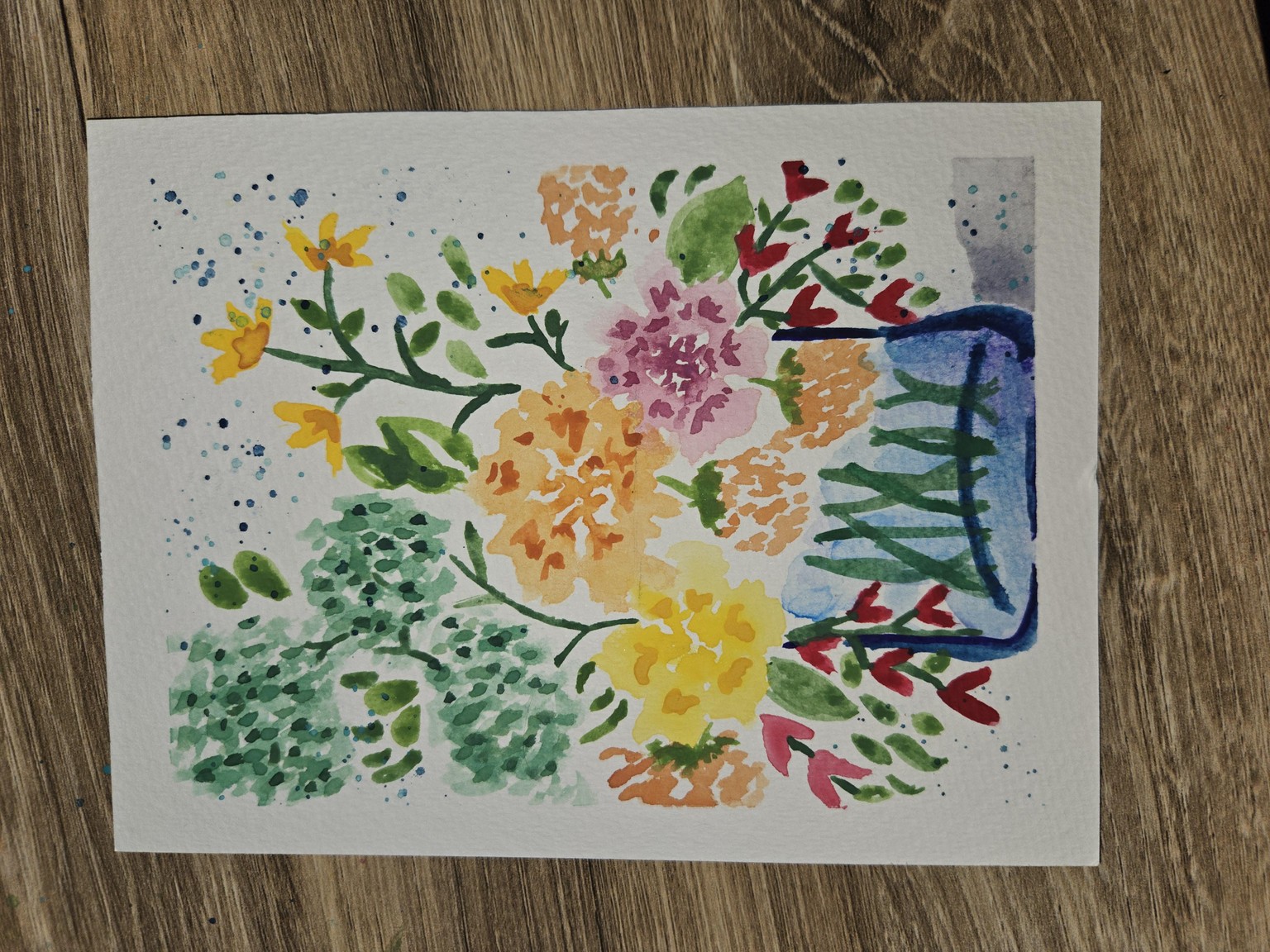Watercolor florals - image 1 - student project