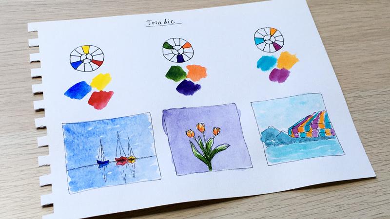 Triadic Color Combinations - image 1 - student project