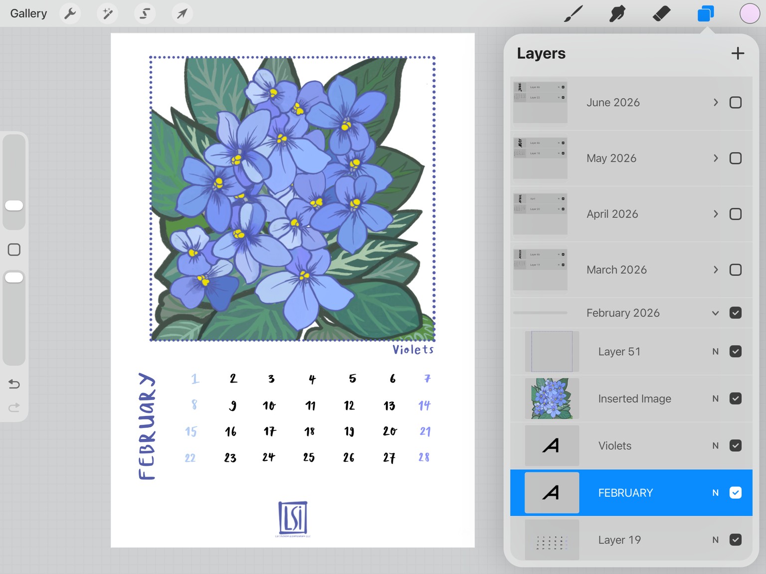 2026 Calendar - image 1 - student project