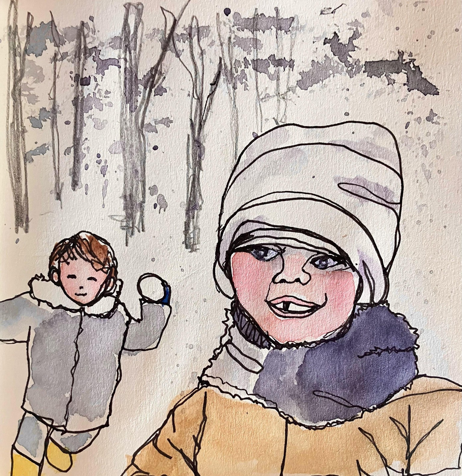 No Effort People Sketches - image 12 - student project