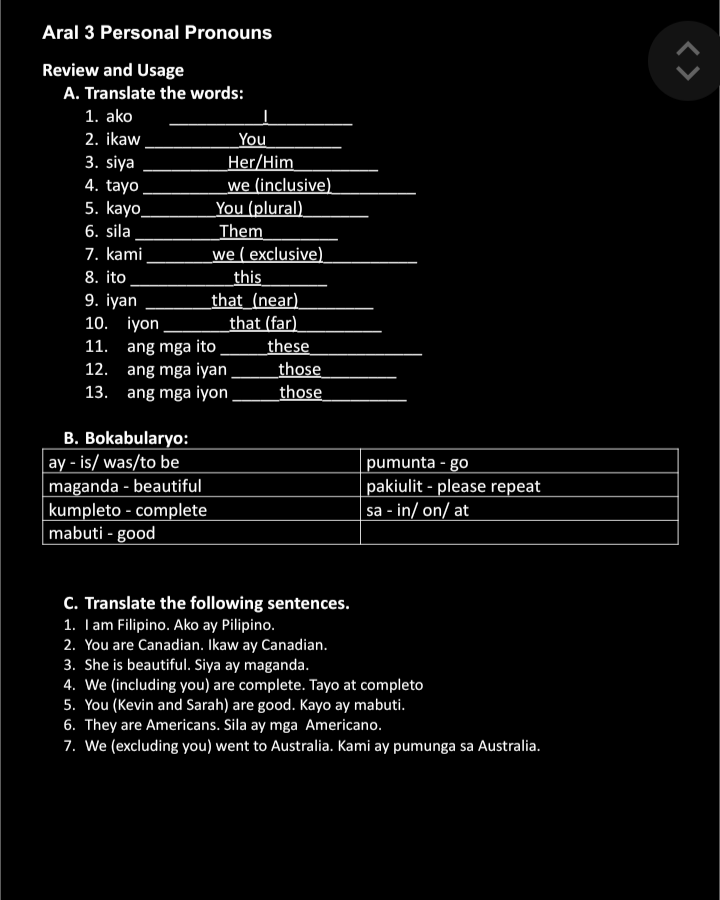 Worksheets - image 2 - student project