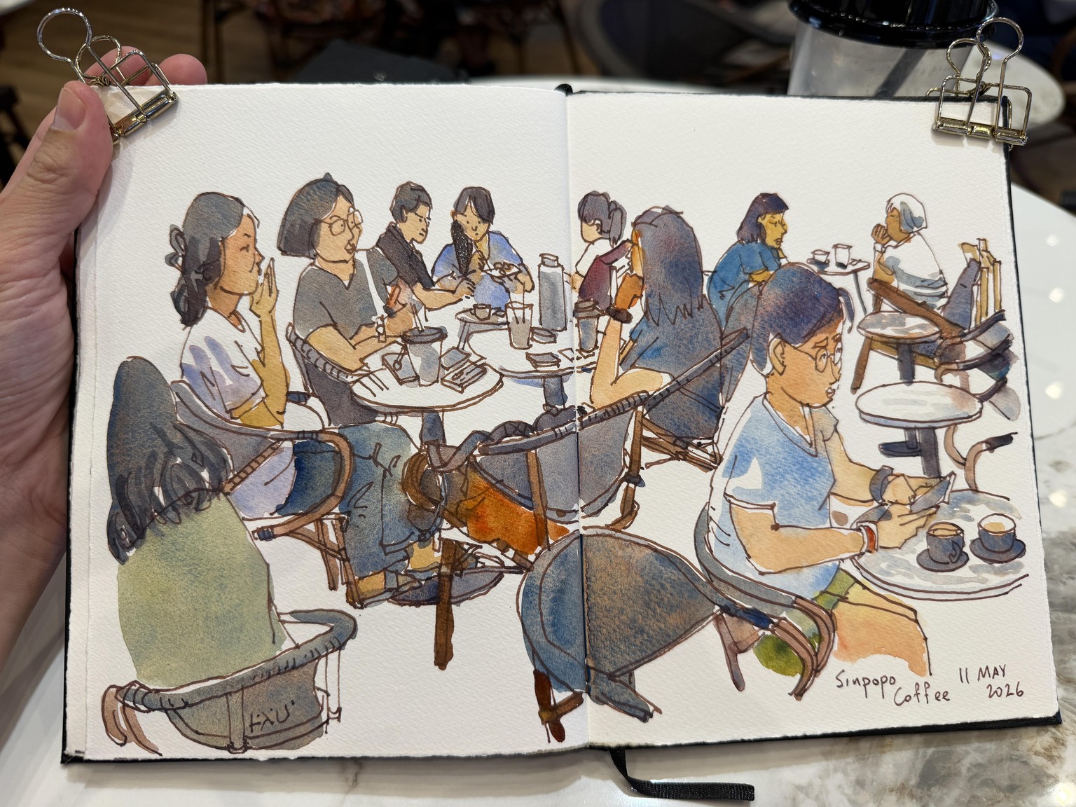 My urban sketcher friends - image 2 - student project
