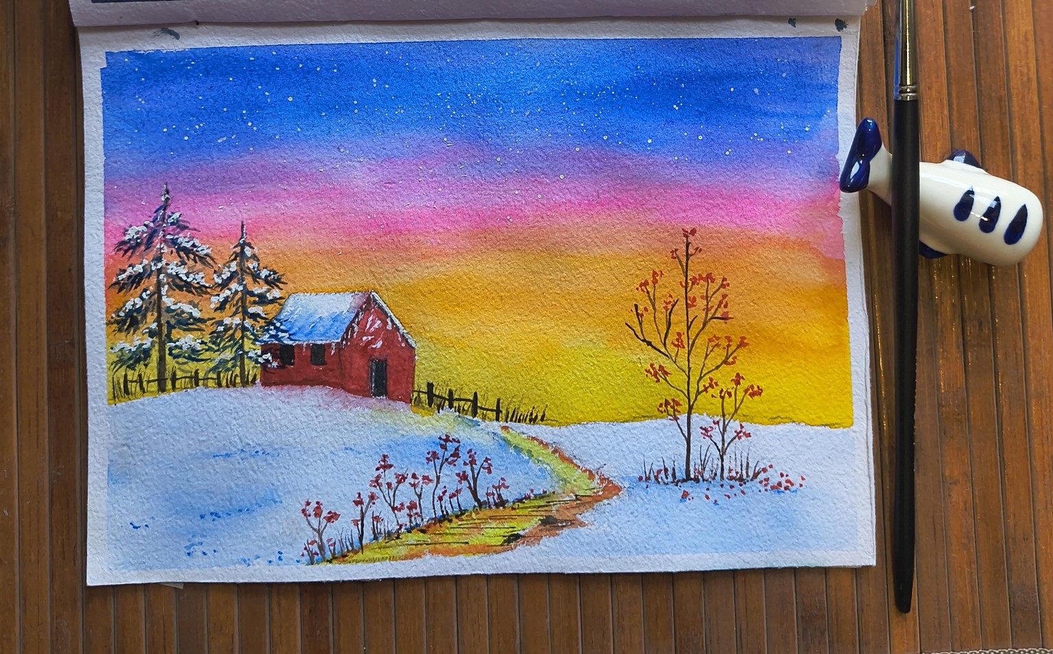 Luminous Sky & Winter Landscape - image 2 - student project