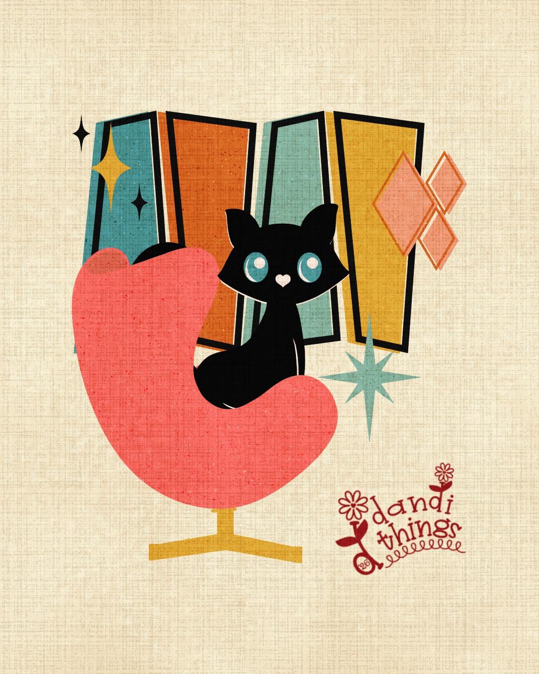Mid-Century Cat's Meow - image 5 - student project