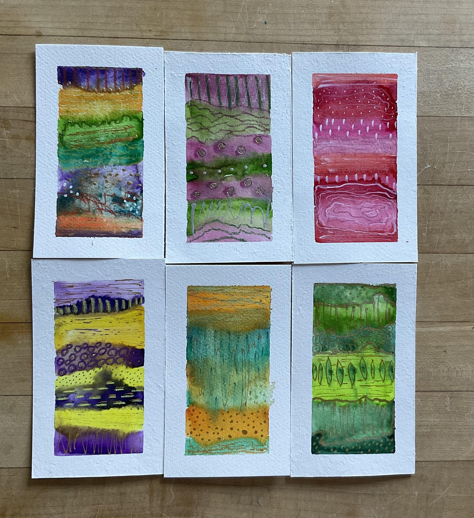 Mini-striped Abstracts - image 3 - student project