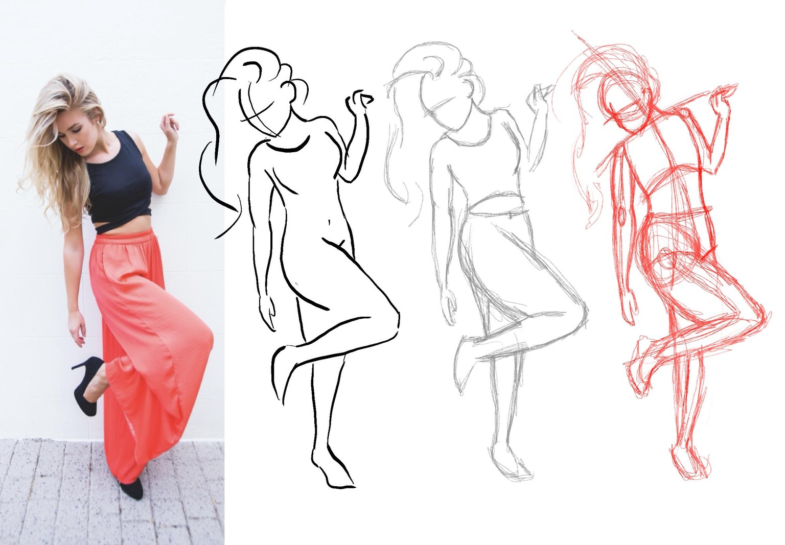 Female Figure Drawing - image 2 - student project