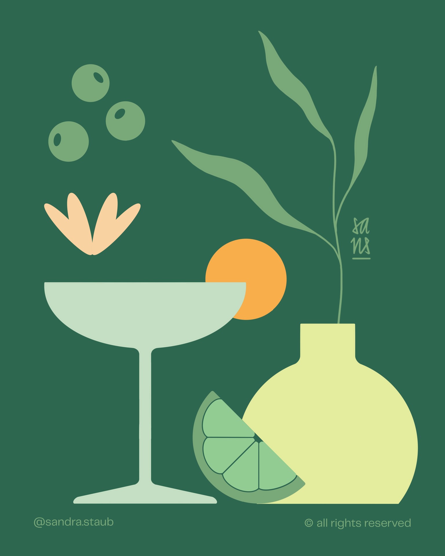 Sample Artwork & Colour Palettes From Your Teacher - image 4 - student project