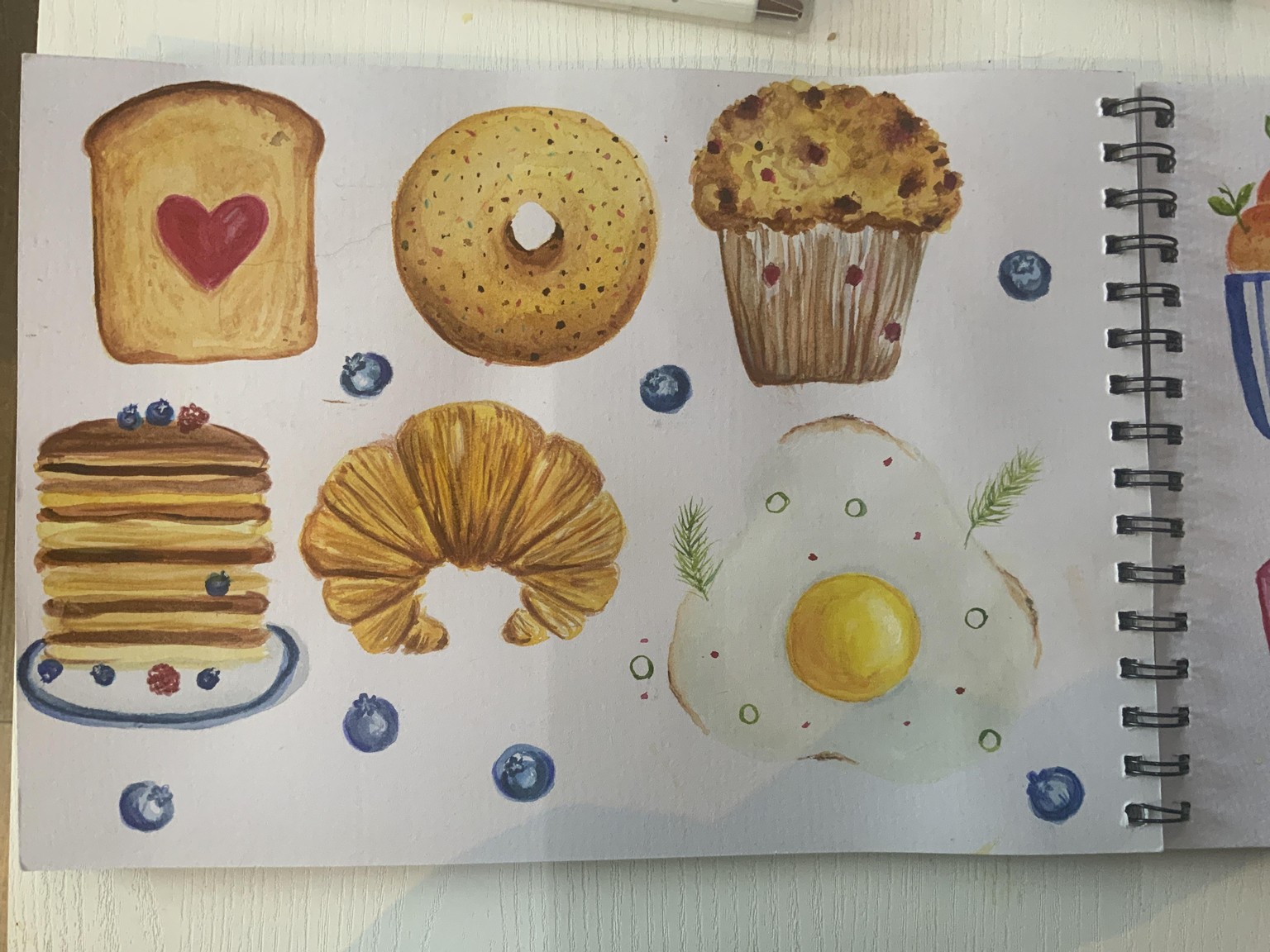 Watercolor Sketchbooking: Paint Loose & Lively Breakfast - image 1 - student project