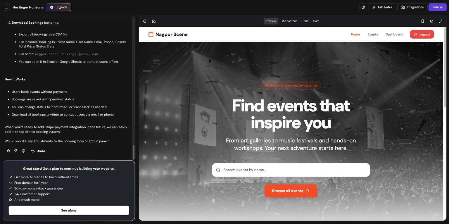 Local Event Management App - image 1 - student project