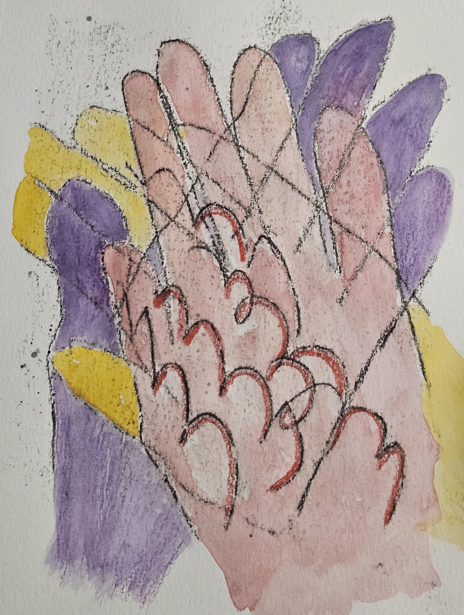 Oil pastel image transfer - image 1 - student project