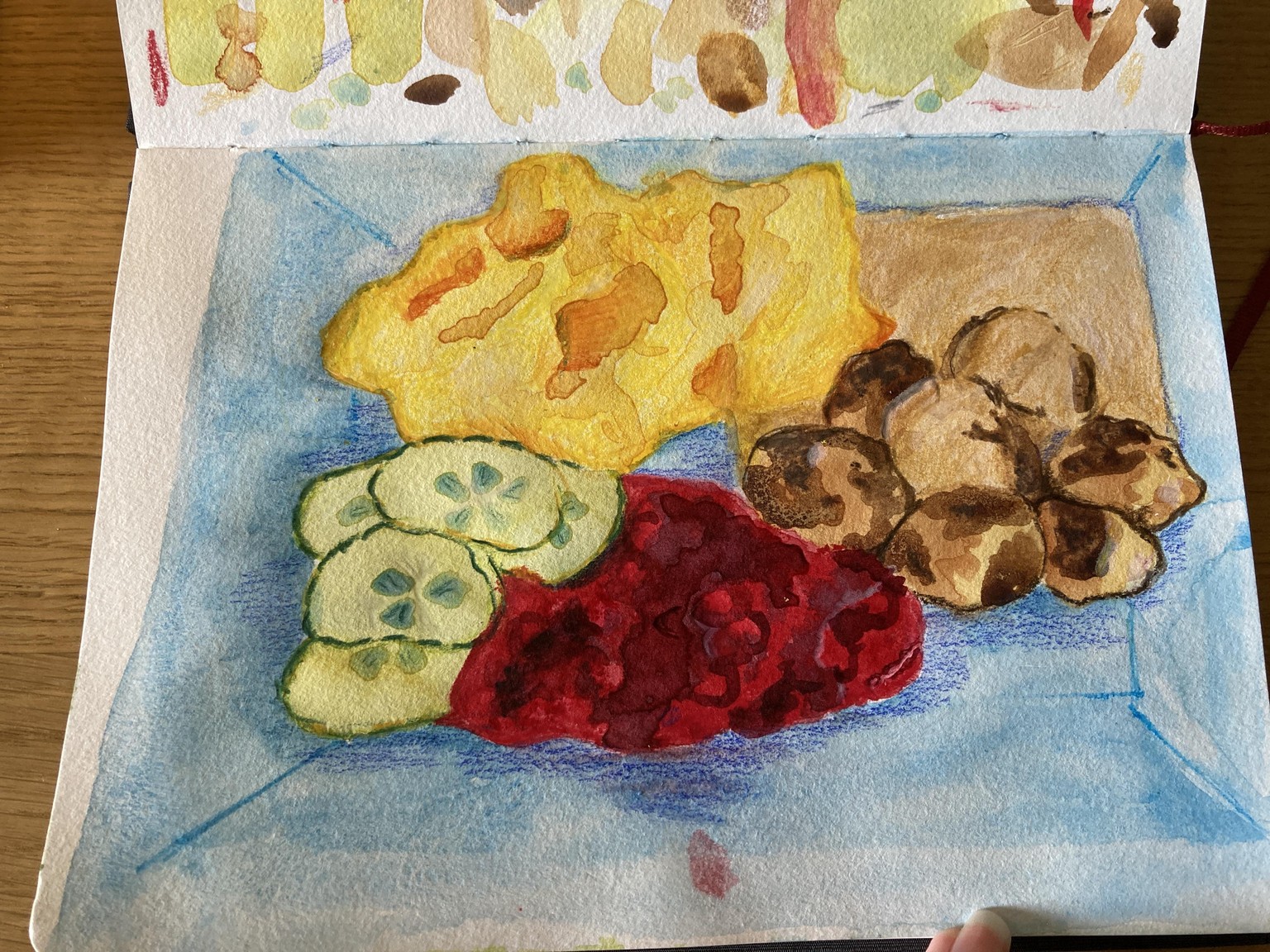 Meal with pickles - image 1 - student project