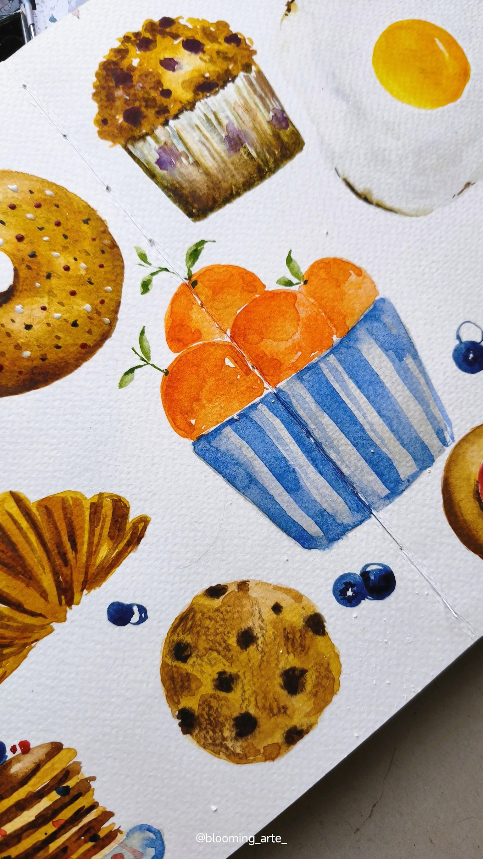 Watercolor Breakfast Sketchbook - image 2 - student project