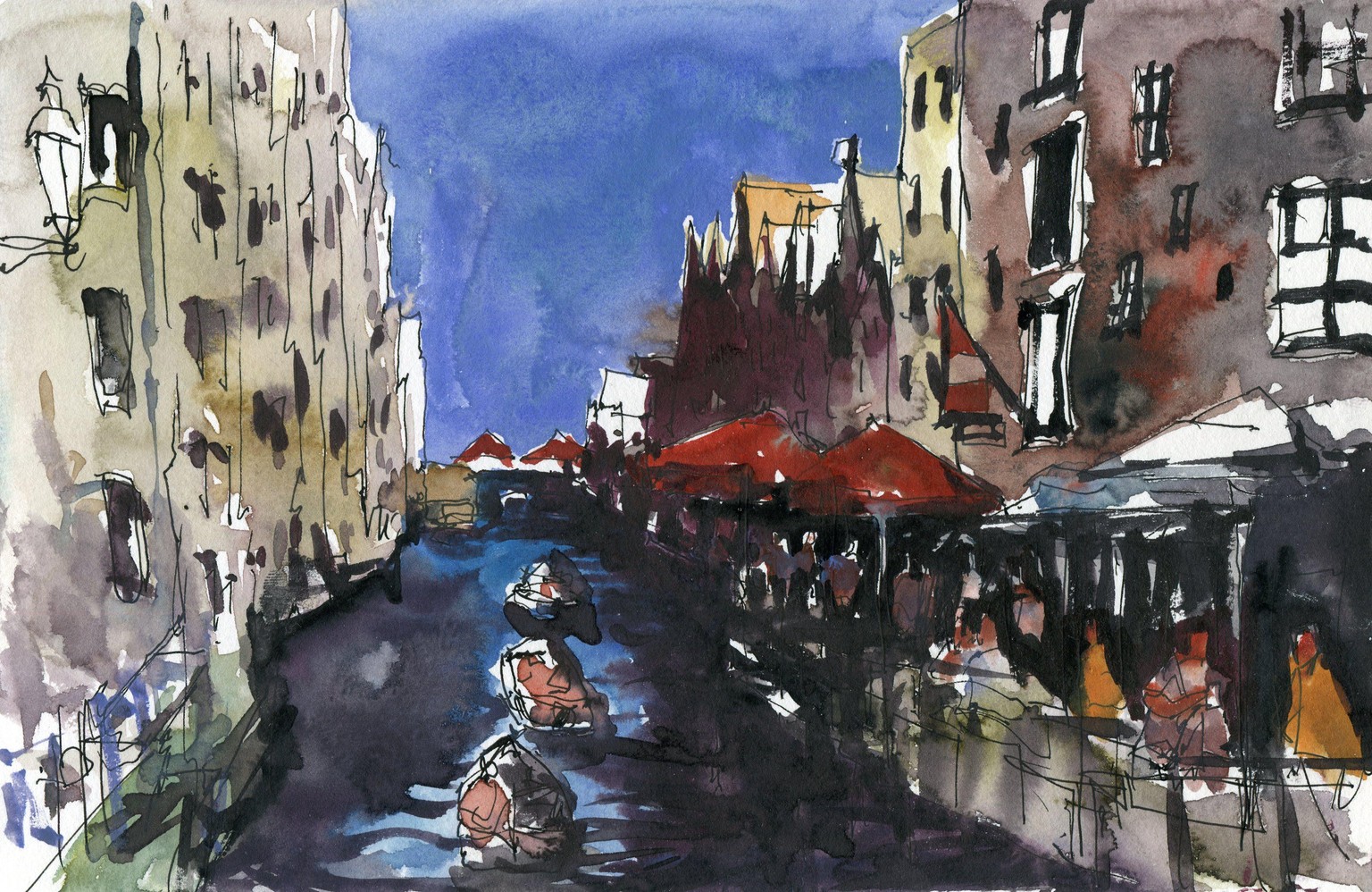 I drew and painted these Nordic scenes in under an hour! - image 4 - student project