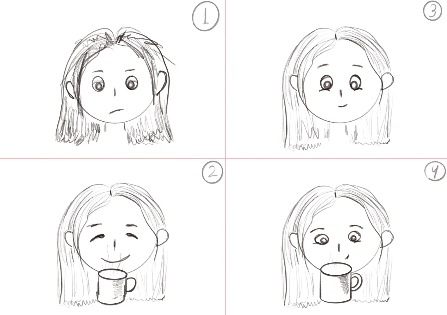 Before and after coffee - image 1 - student project