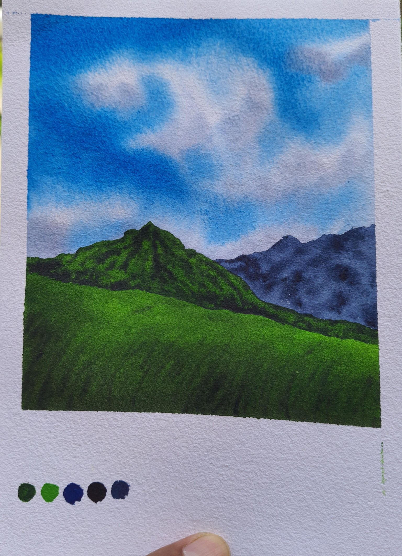30 Days of Mini Watercolor Landscapes. .. !!! - image 21 - student project