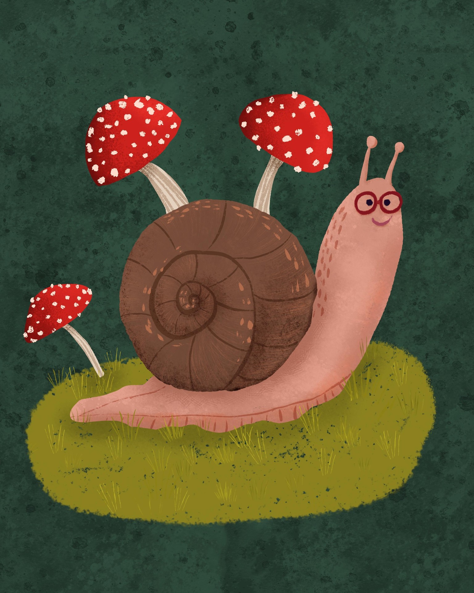 A Snail on a Patch of Grass - image 1 - student project