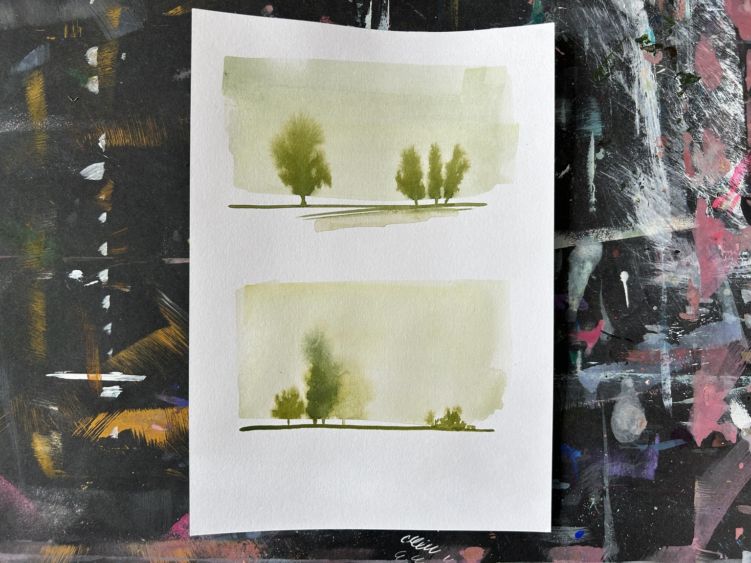 Loose Watercolor Landscapes - image 4 - student project