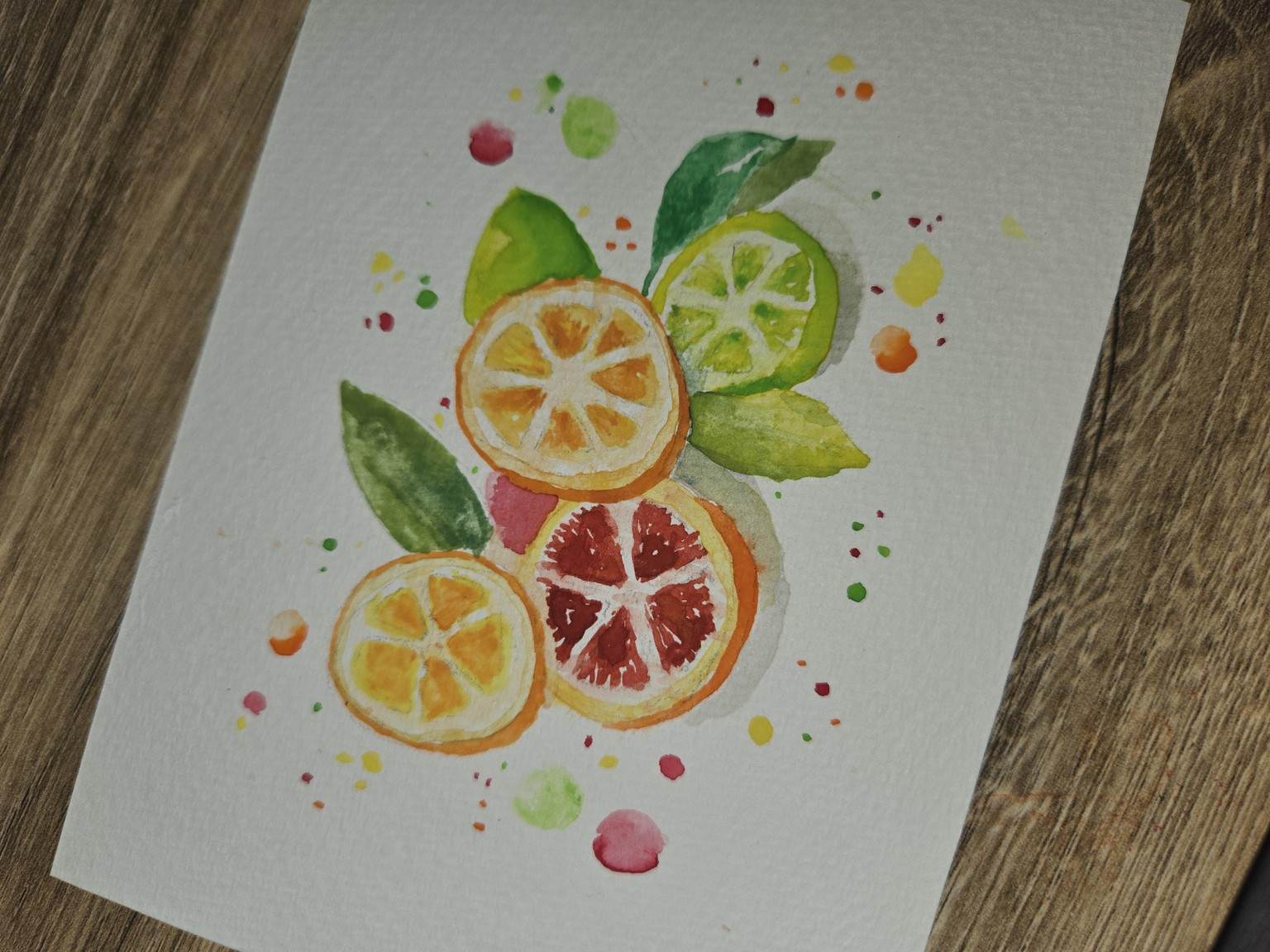 Citrus watercolor - image 1 - student project