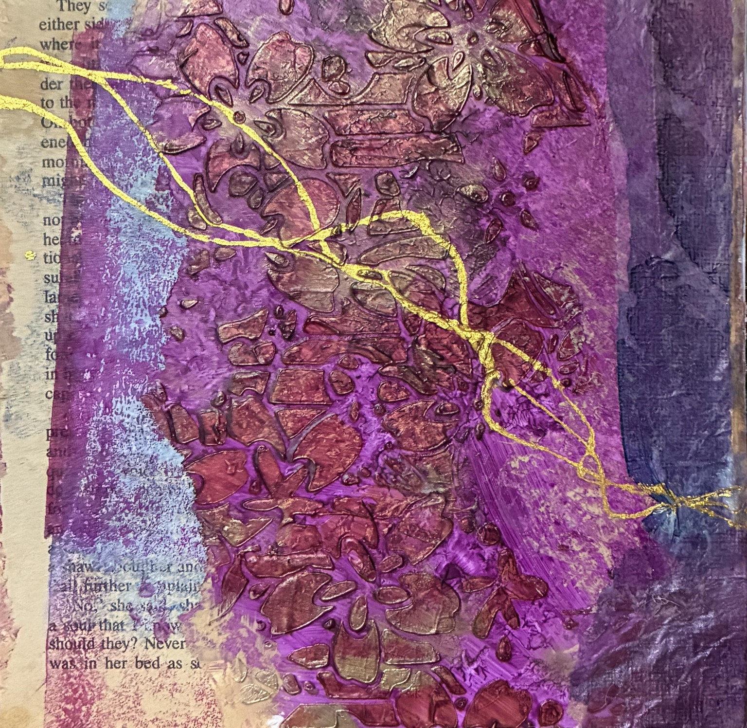Creating texture in mixed media. - image 1 - student project