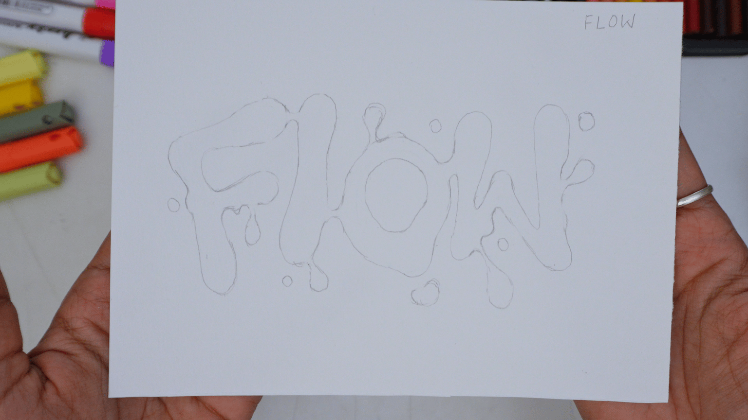 Unwinding with Words: Chill Lettering Practice - image 2 - student project