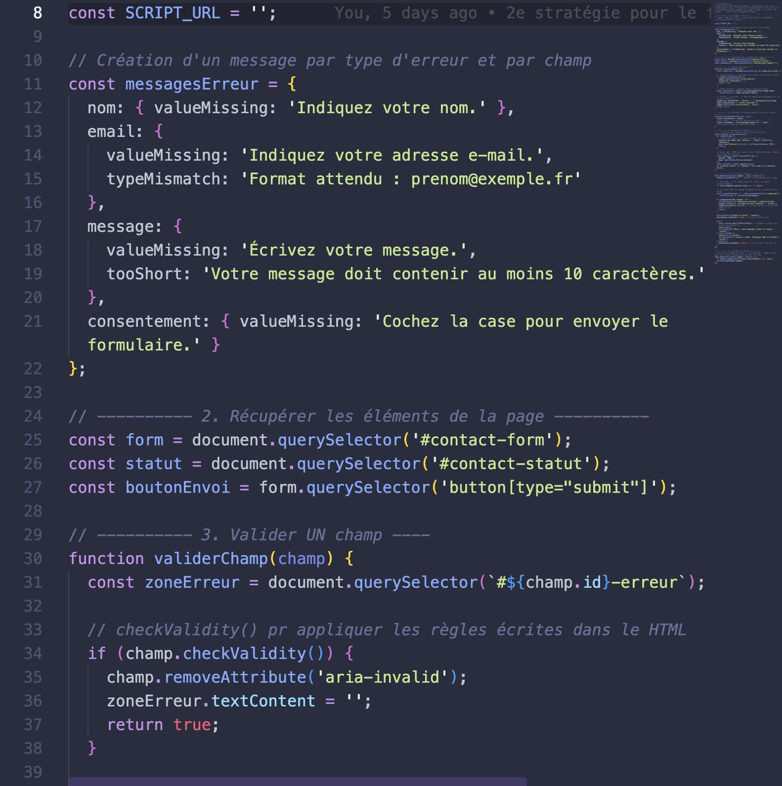 Contact Form - image 3 - student project